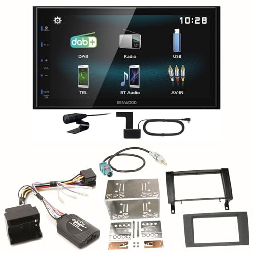 Kenwood DMX-125DAB Bluetooth USB DAB+ MP3 Digitalradio Autoradio Einbauset für Mercedes SLK R171 von ACR-Bad Hersfeld