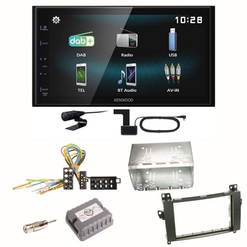 Kenwood DMX-125DAB Bluetooth USB DAB+ MP3 Digitalradio Autoradio Einbauset für Mercedes Vito Viano W639 von ACR-Bad Hersfeld