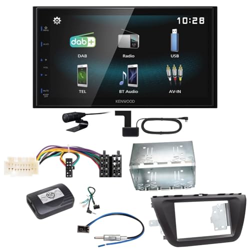 Kenwood DMX-125DAB Bluetooth USB DAB+ MP3 Digitalradio Autoradio Einbauset für Suzuki SX4 S-Cross von ACR-Bad Hersfeld