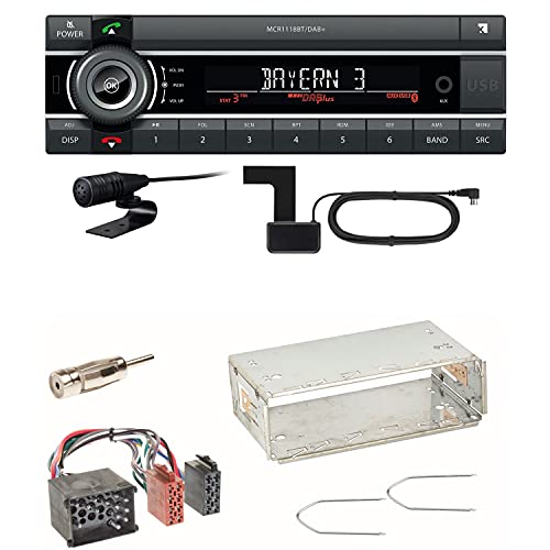 Kienzle MCR 1118 DAB Bluetooth Digitalradio USB MP3 Autoradio DAB+ Einbauset kompatibel mit BMW 3er E36 Z3 von ACR-Bad Hersfeld