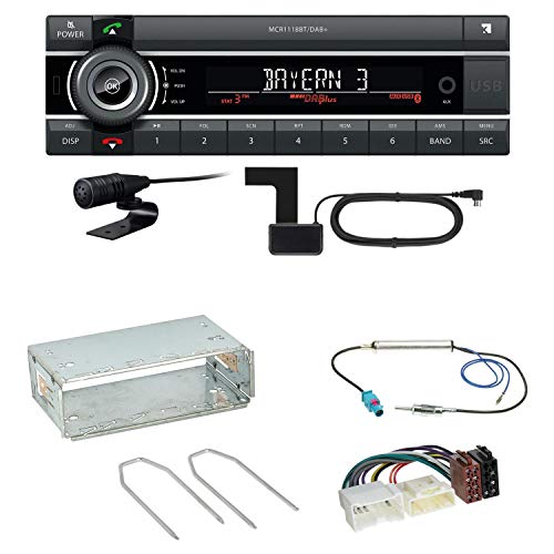 Kienzle MCR 1118 DAB Bluetooth Digitalradio USB MP3 Autoradio DAB+ Einbauset kompatibel mit Mercedes Citan W415 von ACR-Bad Hersfeld