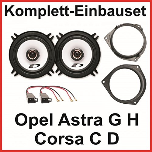Lautsprecher Einbauset für Opel Astra G H Corsa C D mit Alpine SXE-1325S 2-Wege Koaxial Lautsprecher System für die hinteren Türen von ACR-Bad Hersfeld