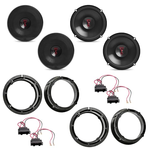 Lautsprecher Einbauset kompatibel mit Passat 3B 3BG Beetle vorne und hinten JBL Stage3 627 16,5 cm Koaxial 2-Wege Lautsprecher 45 Watt 3 Ohm von ACR-Bad Hersfeld