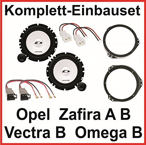 Lautsprecher Set Opel Omega B Vectra B Zafira A B Alpine SXE-1750S 2 Wege vorne von ACR-Bad Hersfeld