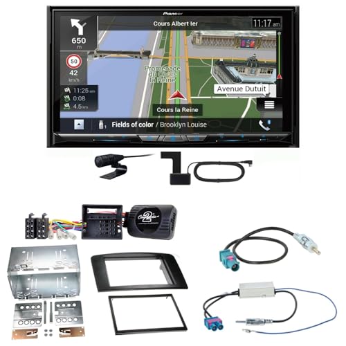Pioneer AVIC-Z930DAB USB DAB+ Bluetooth Digitalradio CD Navigation Einbauset kompatibel mit Mercedes ML W164 von ACR-Bad Hersfeld