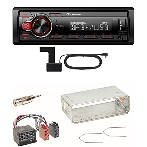Pioneer MVH-130DAB Digitalradio USB MP3 AUX Autoradio Einbauset kompatibel mit BMW E30 E34 E32 von ACR-Bad Hersfeld