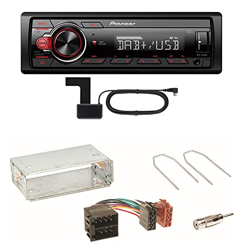 Pioneer MVH-130DAB Digitalradio USB MP3 AUX Autoradio Einbauset kompatibel mit Opel Astra F G Corsa B Zafira A von ACR-Bad Hersfeld