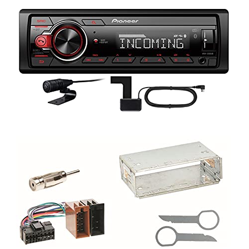 Pioneer MVH-330DAB Bluetooth Digitalradio USB AUX DAB+ Autoradio Einbauset kompatibel mit Mercedes SLK R170 W208 W210 von ACR-Bad Hersfeld