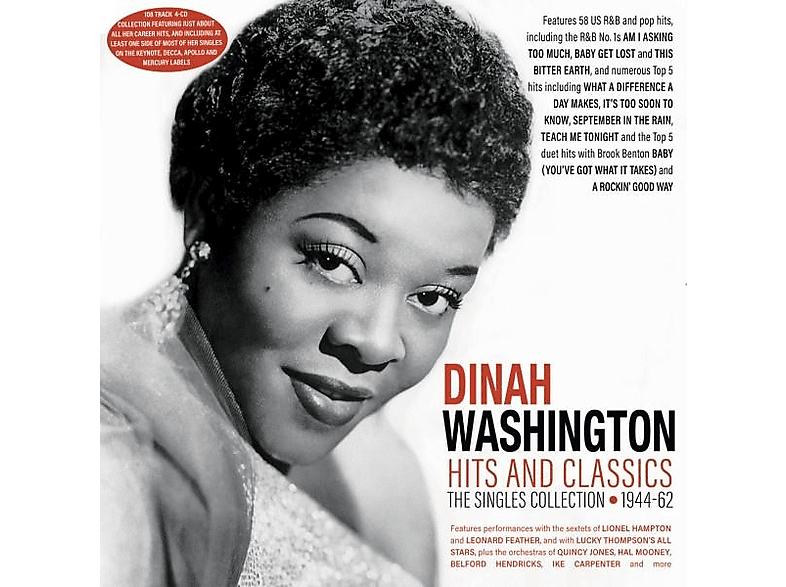 Dinah Washington - HITS AND CLASSICS THE SINGLES COLLECTION 1944-62 (CD) von ACROBAT