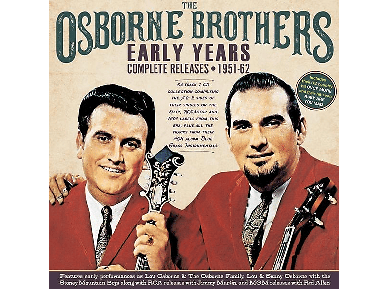 Osborne Brothers - Early Years Complete Releases 1951-62 (CD) von ACROBAT