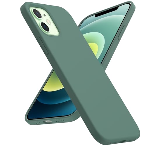 ACRONIX Hülle Kompatibel mit iPhone 12/12 Pro (6,1") - Liquid Silicone Case - 360° Voll abgedeckte stoßfeste Handyhülle für iPhone 12 - Tannengrün von ACRONIX