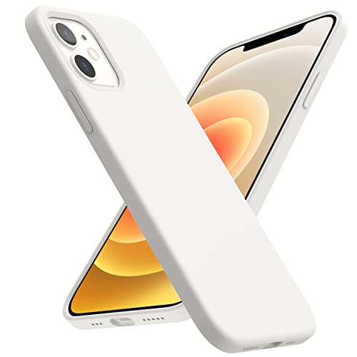 ACRONIX Hülle Kompatibel mit iPhone 12/ iPhone 12 Pro (6,1"),Liquid Silicone Case,360° Voll abgedeckte stoßfeste Handyhülle für iPhone 12-Weiß von ACRONIX