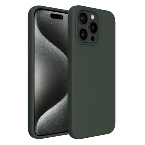 ACRONIX Hülle Kompatibel mit iPhone 15 Pro Max(6,7"),Case mit innem Soft Microfaser Tuch Futter,Ultra Dünn Stoßfester Kratzfestem Handyhülle [Kompletter Schutz]-Celadon von ACRONIX