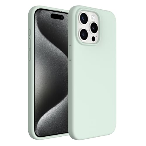 ACRONIX Hülle Kompatibel mit iPhone 15 Pro Max(6,7"),Case mit innem Soft Microfaser Tuch Futter,Ultra Dünn Stoßfester Kratzfestem Handyhülle [Kompletter Schutz]-Grün von ACRONIX