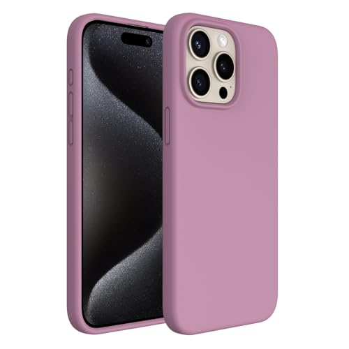 ACRONIX Hülle Kompatibel mit iPhone 15 Pro Max(6,7"),Case mit innem Soft Microfaser Tuch Futter,Ultra Dünn Stoßfester Kratzfestem Handyhülle [Kompletter Schutz]-Lila Violett von ACRONIX