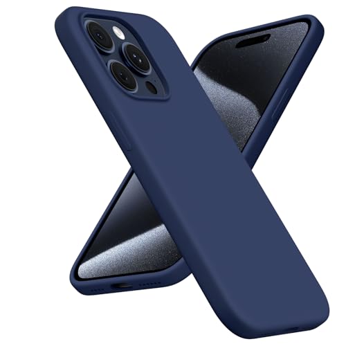 ACRONIX Hülle Kompatibel mit iPhone 15 Pro Max(6,7"),Case mit innem Soft Microfaser Tuch Futter,Ultra Dünn Stoßfester Kratzfestem Handyhülle [Kompletter Schutz]-Mitternachtsblau von ACRONIX