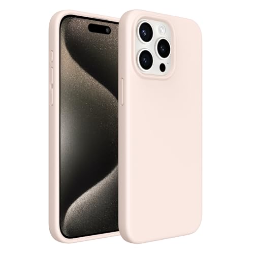 ACRONIX Hülle Kompatibel mit iPhone 15 Pro Max(6,7"),Case mit innem Soft Microfaser Tuch Futter,Ultra Dünn Stoßfester Kratzfestem Handyhülle [Kompletter Schutz]-Rosa von ACRONIX