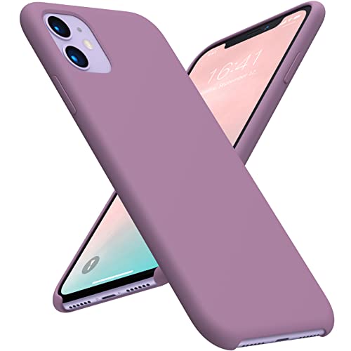 ACRONIX Hülle Liquid Silicone,compatibl with iPhone 11 (6.1 inches) Silikon Handyhülle,Ultra dünn Weichem Microfiber-Innenfutter Stoßfeste für iPhone 11(6,1") Silicone Case-Lila Flieder von ACRONIX