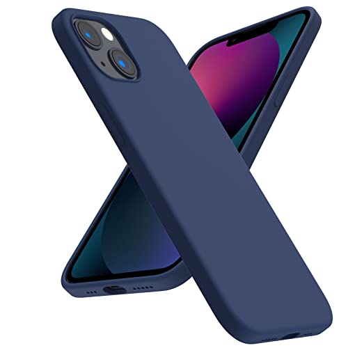 ACRONIX für iPhone 13 Hülle Silikon, Kompatibel mit iPhone 13(6,1"), Handyhülle Liquid Silikon Soft Ultimative Touch, 3-Layer Struktur Rundumschutz Slim Case Cover für iPhone 13 - Marineblau von ACRONIX
