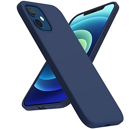 ACRONIX Liquid Silicone Case Kompatibel mit iPhone 12/ iPhone 12 Pro Hülle (6,1"), Hochwertiges Silikon, Ultimative Touch,Rundumschutz Handyhülle,3-Layer Struktur Schutzhülle-Marineblau von ACRONIX