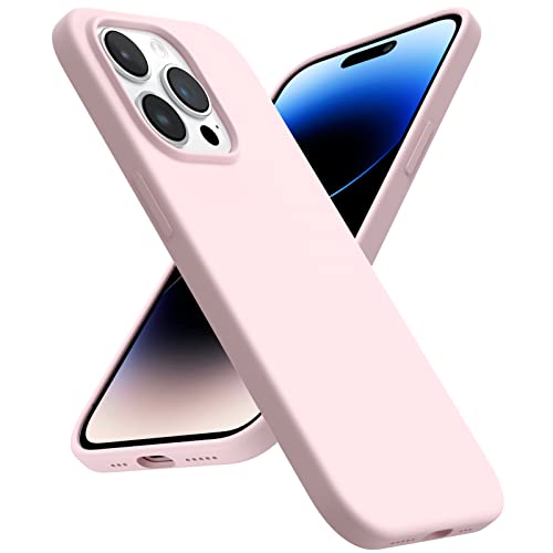 ACRONIX Liquid Silicone Case Kompatibel mit iPhone 14 Pro Hülle (6.1"), Ganzkörperschutz Silikon Hülle,Ultra Dünn Stoßfester kratzfestes weiches Mikrofaserfutter Handyhülle-Rosa von ACRONIX