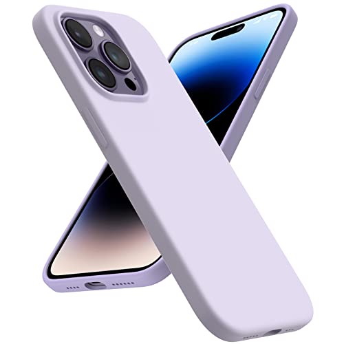 ACRONIX Liquid Silicone Case Kompatibel mit iPhone 14 Pro Max Hülle (6.7"), Ganzkörperschutz Silikon Hülle,Ultra Dünn Stoßfester kratzfestes weiches Mikrofaserfutter Handyhülle-Violett von ACRONIX