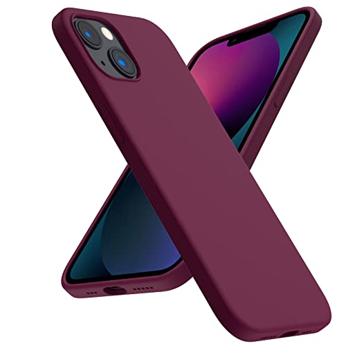 ACRONIX für iPhone 13 Hülle Silikon, Kompatibel mit iPhone 13(6,1"), Handyhülle Liquid Silikon Soft Ultimative Touch, 3-Layer Struktur Rundumschutz Slim Case Cover für iPhone 13 - Rotwein von ACRONIX
