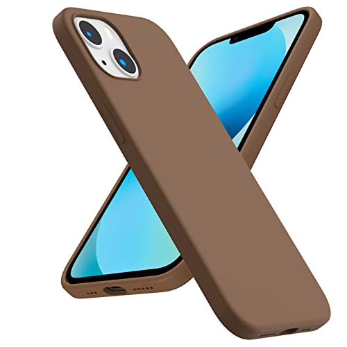 ACRONIX für iPhone 13 Hülle Silikon, Kompatibel mit iPhone 13(6,1"), Handyhülle Liquid Silikon Soft Ultimative Touch, 3-Layer Struktur Rundumschutz Slim Case Cover für iPhone 13 - Schokolade von ACRONIX