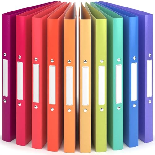 ACROPAQ - 10 x Ringbuch A4 - Mit 2 Ringen, Mit Rückenetiketten, Rückenbreite 2,5 cm, Nordlicht, Natur Farbkollektion - Ringhefter, Ringordner, Ordner A4 Schmal, Ringmappe A4, Schulordner ACROPAQ - 10 x Ringbuch A4 - Mit 2 Ringen, Mit Rückenetiketten, Rückenbreite 2,5 cm, Nordlicht, Natur Farbkollektion - Ringhefter, Ringordner, Ordner A4 Schmal, Ringmappe A4, Schulordner von ACROPAQ