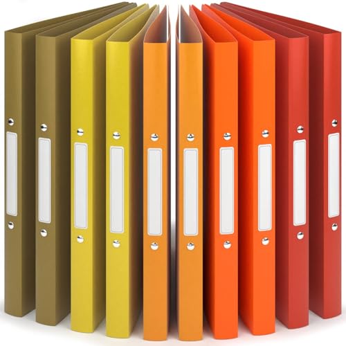 ACROPAQ - 10 x Ringbuch A4 - Mit 2 Ringen, Mit Rückenetiketten, Rückenbreite 2,5 cm, Sonnenaufgang, Natur Farbkollektion - Ringhefter, Ringordner, Ordner A4 Schmal, Ringmappe A4, Schulordner ACROPAQ - 10 x Ringbuch A4 - Mit 2 Ringen, Mit Rückenetiketten, Rückenbreite 2,5 cm, Sonnenaufgang, Natur Farbkollektion - Ringhefter, Ringordner, Ordner A4 Schmal, Ringmappe A4, Schulordner von ACROPAQ