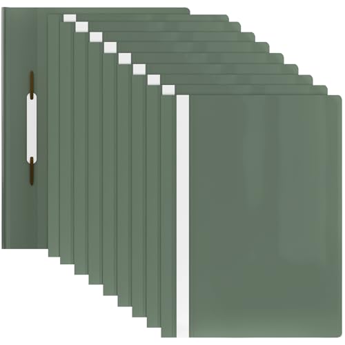 ACROPAQ - 10 x Schnellhefter A4 - Transparente Vorderseite und farbige Rückseite, Hefter A4 für bis zu 70 Seiten, Pastellgrünen, Professionelle und einfache Organisation - Plastik File Folder, Mappen ACROPAQ - 10 x Schnellhefter A4 - Transparente Vorderseite und farbige Rückseite, Hefter A4 für bis zu 70 Seiten, Pastellgrünen, Professionelle und einfache Organisation - Plastik File Folder, Mappen von ACROPAQ