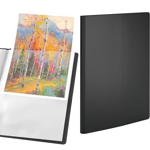 ACROPAQ Präsentationsmappe A4 - Hochwertige Präsentationsmappe mit 20 Taschen im A4 Format, Polypropylen-Cover - Organisieren, Schützen und Präsentieren von Dokumenten und Kunstwerken - Projektmappe von ACROPAQ