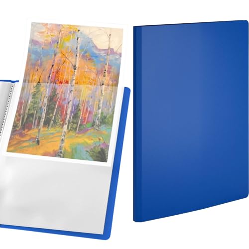 ACROPAQ Präsentationsmappe - Hochwertige blaue Präsentationsmappe im A4-Format mit 30 Taschen - Strapazierfähiges Polypropylen, sichtbuch erweiterbares Design und farbiges A5-Einlegeblatt ACROPAQ Präsentationsmappe - Hochwertige blaue Präsentationsmappe im A4-Format mit 30 Taschen - Strapazierfähiges Polypropylen, sichtbuch erweiterbares Design und farbiges A5-Einlegeblatt von ACROPAQ