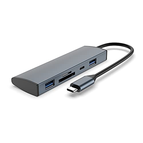 ACROPAQ - USB-C Hub - SD Slot, MicroSD Slot, USB-C, USB 3.0, 5-in-1 - Aluminium von ACROPAQ