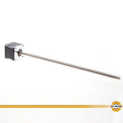 ACT Motor GmbH Nema17 1PC Linear Motor 17HSL3404-267-X 34mm 0.4A 0.35Nm Screw Length 267mm Ø 22mm 3D-Printer Carver Machine CNC Machine Automation von ACT Motor