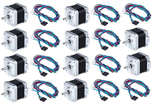 DE-SHIP FREE 10PCS 17HS4417L20P1-X2-T Nema17 Stepper Motor Bipolar 40mm 60oz-in Plague End 1.7A 1.8° CNC OEM ACT MOTOR GmbH von ACT Motor