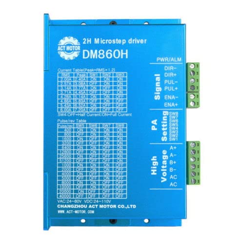 DE-SHIP FREE 1PC Stepper Motor Driver DM860H 7.2A 24-80VAC 24-110VDC Nema34 CNC OEM ACT MOTOR GmbH von ACT Motor