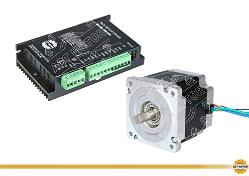 DE-SHIP FREE Nema34 1PC BLDC-Motor 86BLF03 81mm 48VDC 3000RPM 1.05Nm 330W Ø12.7mm + BLDC-8015A-8 CNC OEM ACT MOTOR GmbH von ACT Motor