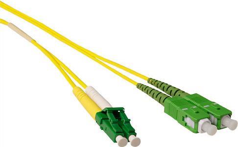 ACT 1 meter LSZH Singlemode 9/125 OS2 fiber patch cable duplex with LC/APC8 and SC/APC8 connectors. (RL2701) von ACT