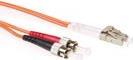 ACT 10 meter LSZH Multimode 50/125 OM2 fiber patch cable duplex with LC and ST connectors. Lc-st 50/125 om2 duplex 10.00m (RL7510) von ACT