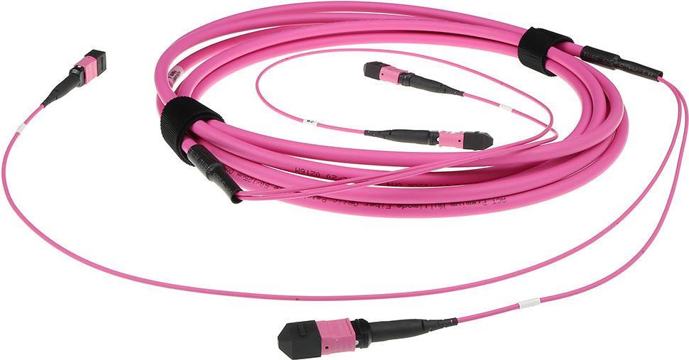 ACT 10 meter Multimode 50/125 OM4(OM3) polarity B fiber trunk cable with 2 MTP/MPO female connectors each side 10M 2X MTP(F) 50/125 OM4 PB TR (DC5252) von ACT