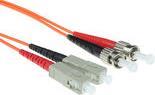 ACT 15 meter LSZH Multimode 50/125 OM2 fiber patch cable duplex with SC and ST connectors. St-sc 50/125 om2 duplex 15.00m (RL2515) von ACT
