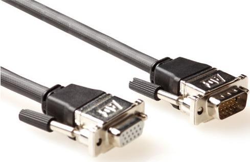 ACT 15 metre High Performance VGA extension cable male-female with metal hoods. Length: 15 m Vga metal hood hd15m/f 15.00m (AK9031) von ACT