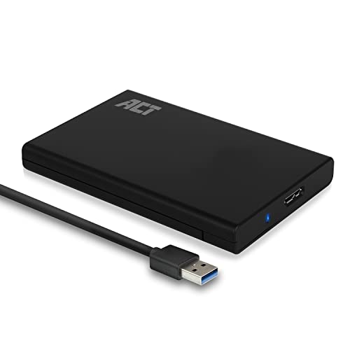 ACT 2,5 Zoll Festplattengehäuse Extern SATA HDD/SSD 9,5 mm, USB 3.1, Unterstützung UASP, werkzeugloses Gehäuse - AC1215 ACT 2,5 Zoll Festplattengehäuse Extern SATA HDD/SSD 9,5 mm, USB 3.1, Unterstützung UASP, werkzeugloses Gehäuse - AC1215 von ACT