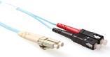 ACT 20 meter LSZH Multimode 50/125 OM3 fiber patch cable duplex with LC and SC connectors. Lc-sc 50/125 om3 duplex 20.00m (RL8620) von ACT