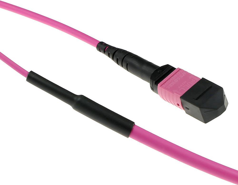ACT 25 meter Multimode 50/125 OM4(OM3) polarity B fiber trunk cable with MTP/MPO female connectors 25M MTP(F) 50/125 OM4 PB TR (DC5020) von ACT