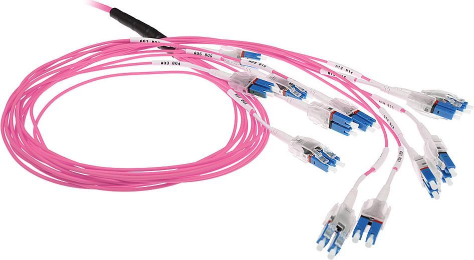 ACT 3 meter Multimode 50/125 OM4 Preterm fiber cable 24F LC Polarity Twist (DC5500) von ACT