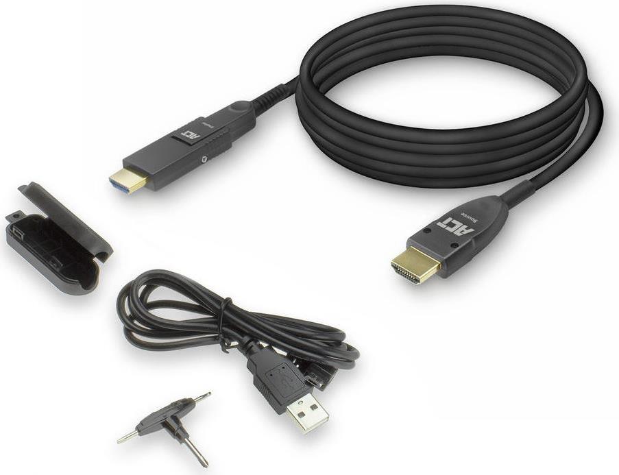 ACT 40 meter HDMI High Speed 4K Active Optical Cable with detachable connector HDMI-A male - HDMI-A male (AK4105) von ACT