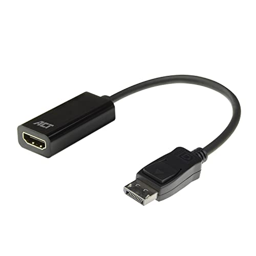 ACT 4K DisplayPort auf HDMI Adapter, Ultra HD 4K@30Hz, verbindet PC mit HDMI Monitor/Projektor - AC7555 von ACT