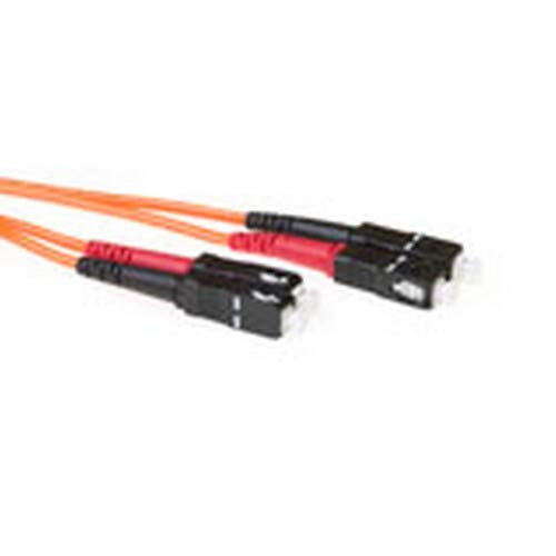 ACT 5 Meter LSZH Multimode 62.5/125 OM1 Fiber Patch Cable Duplex with SC connectors ACT 5 Meter LSZH Multimode 62.5/125 OM1 Fiber Patch Cable Duplex with SC connectors von ACT
